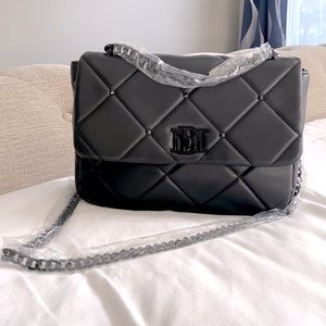 Oversized Badgley Mischka All Black cross body bag